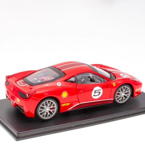 1:24 Hachette Bburago Ferrari Collection Ferrari 458 Challenge #5 red 2010 with display
