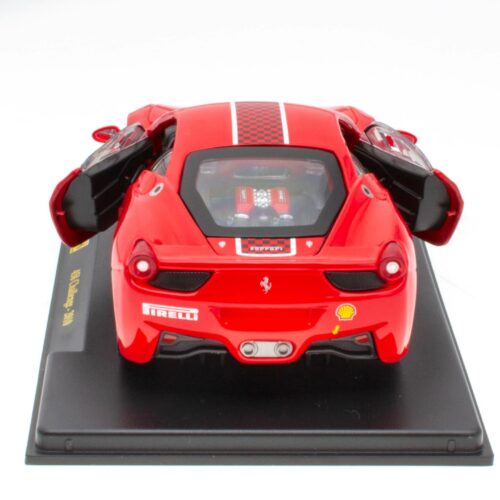 1:24 Hachette Bburago Ferrari Collection Ferrari 458 Challenge #5 red 2010 with display