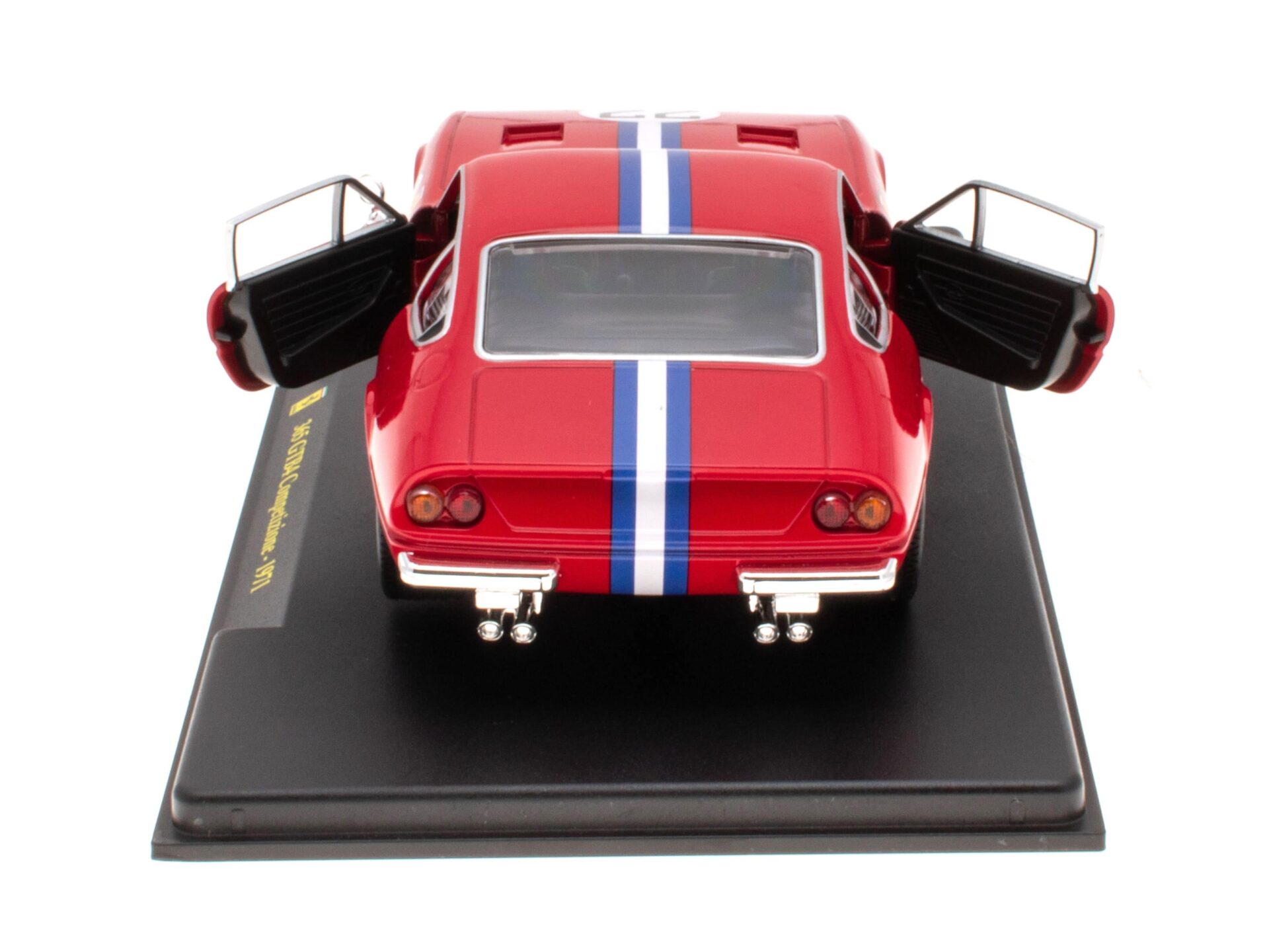 1:24 Hachette Bburago Ferrari Collection Ferrari 365 GTB4 Competition 1971 with display