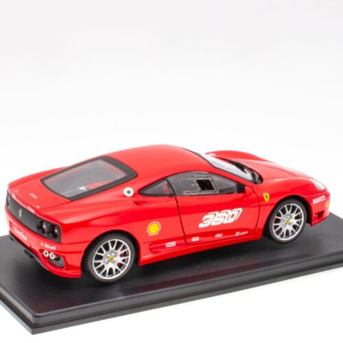 1:24 Hachette Bburago Ferrari Collection Ferrari 360 Challenge red 2000 with display