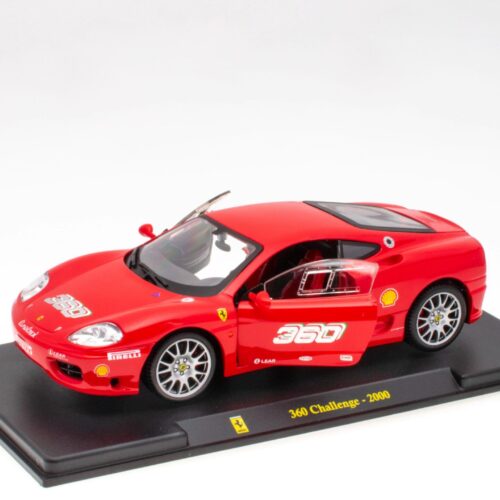 1:24 Hachette Bburago Ferrari Collection Ferrari 360 Challenge red 2000 with display
