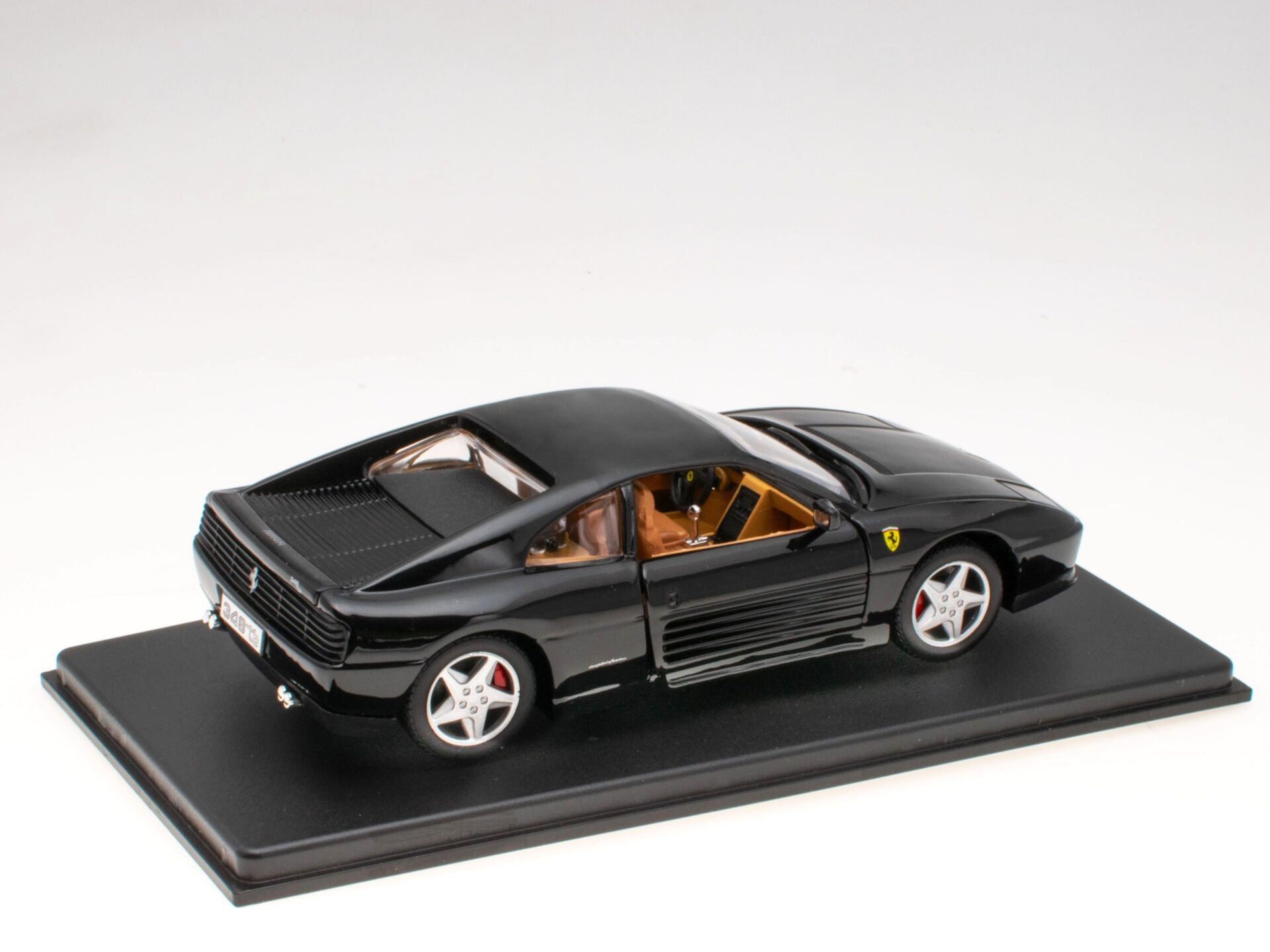 1:24 Hachette Bburago Ferrari Collection Ferrari 348 TB black 1989 with display