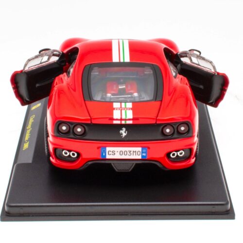 1:24 Hachette Bburago Ferrari Collection Ferrari Challenge Stradale red 2003 with display