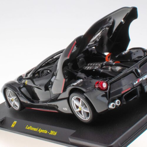 1:24 Hachette Bburago Ferrari Collection Ferrari LaFerrari Aperta black 2016 with display