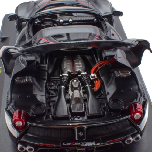 1:24 Hachette Bburago Ferrari Collection Ferrari LaFerrari Aperta black 2016 with display