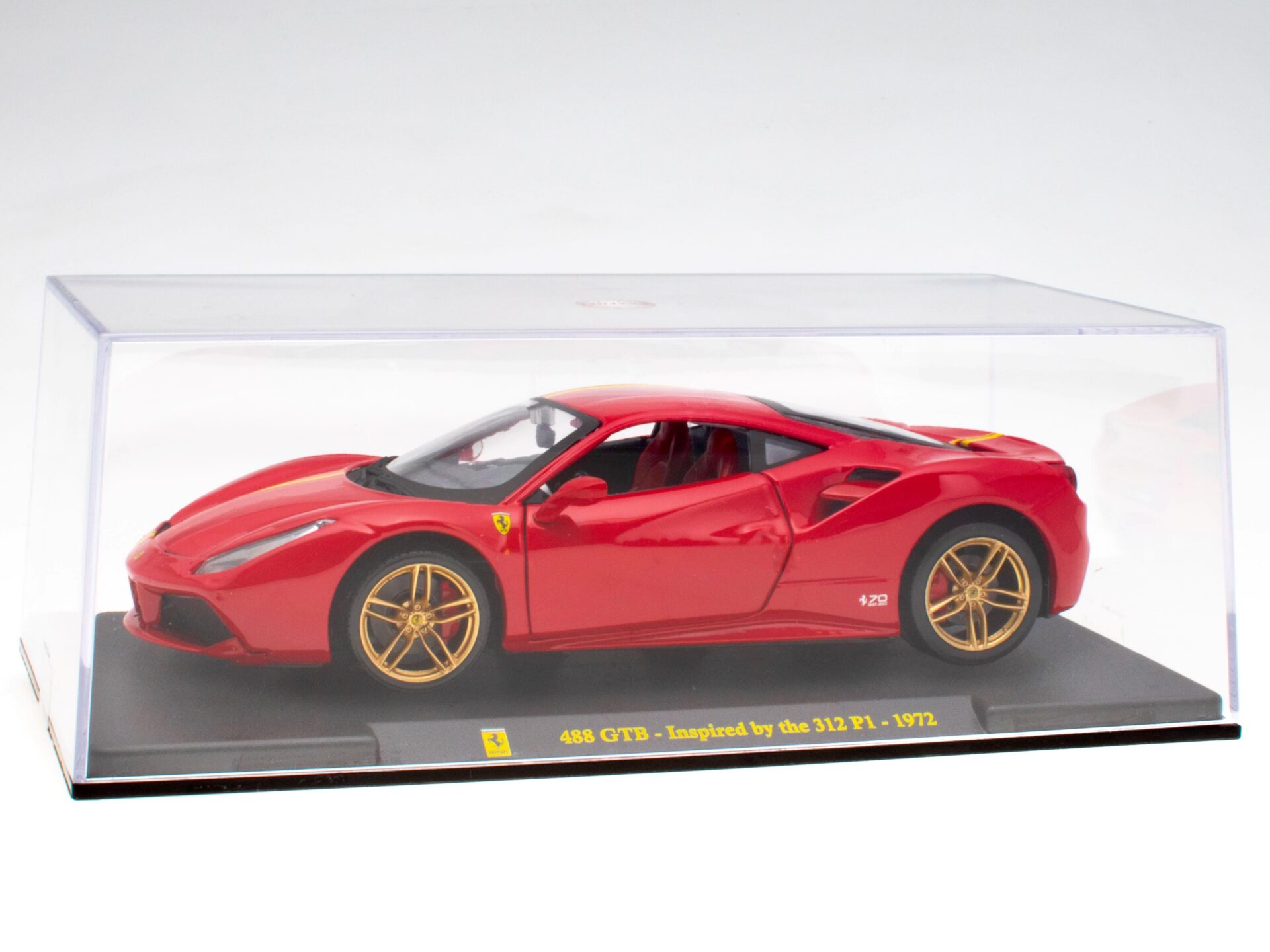 1:24 Hachette Bburago Ferrari Collection Ferrari 488 GTB Inspired by 312 P1 with display