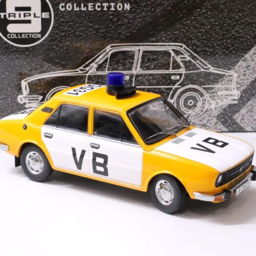 1:18 Triple9 1976 Skoda 105L Sedan Police Czech Republic yellow Die-Cast
