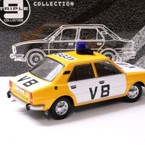 1:18 Triple9 1976 Skoda 105L Sedan Police Czech Republic yellow Die-Cast