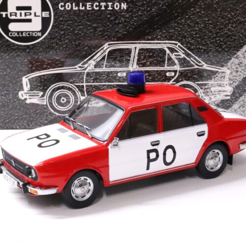 1:18 Triple9 1976 Skoda 105L Sedan Fire Brigade red/ white Die-Cast