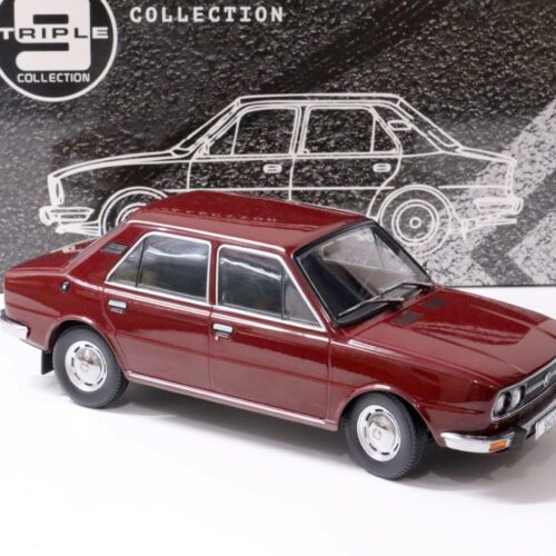 1:18 Triple9 1976 Skoda 120LS Sedan dark red Die-Cast