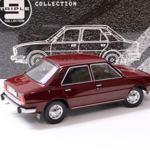 1:18 Triple9 1976 Skoda 120LS Sedan dark red Die-Cast