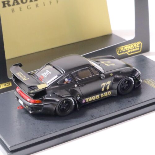 1:43 Tarmac Porsche 911 993 RWB RAUH-WELT OBA BONE #77 matt black