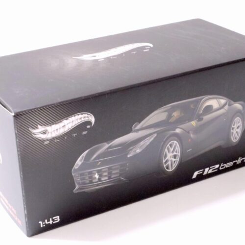 1:43 Hot Wheels Elite Ferrari F12 Berlinetta 2012 blue Pozzi/ dark blue