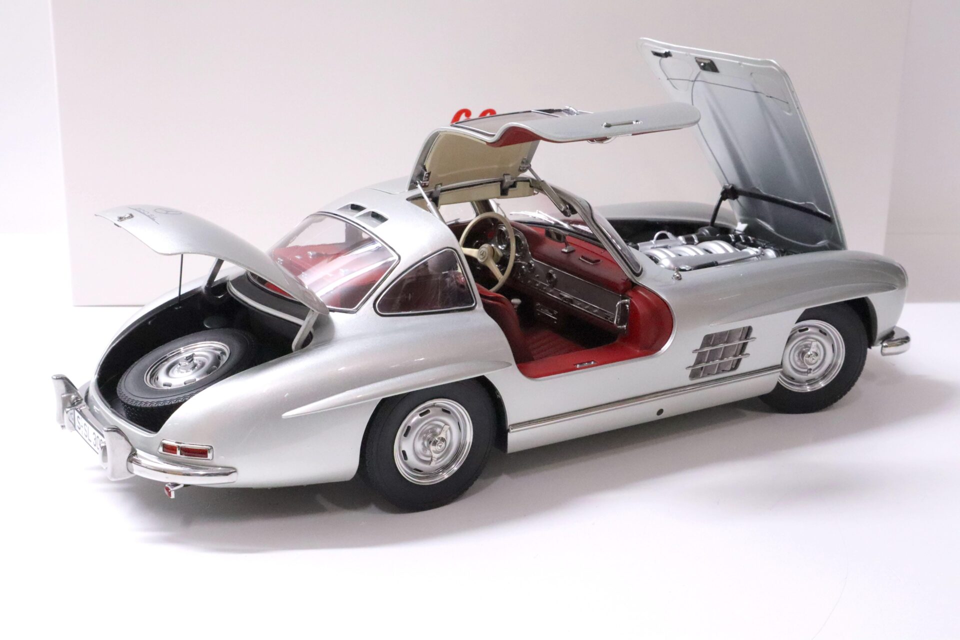 1:12 Schuco Mercedes 300SL Gullwing 1954 silver metallic Die-Cast