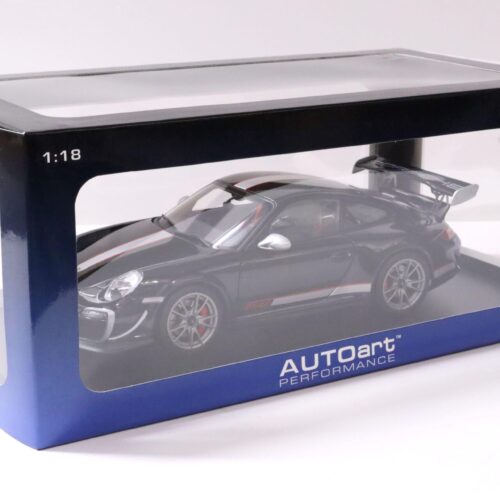 1:18 AUTOart Porsche 911 (997) GT3 RS 4.0 Gloss black/ silver stripe 78146