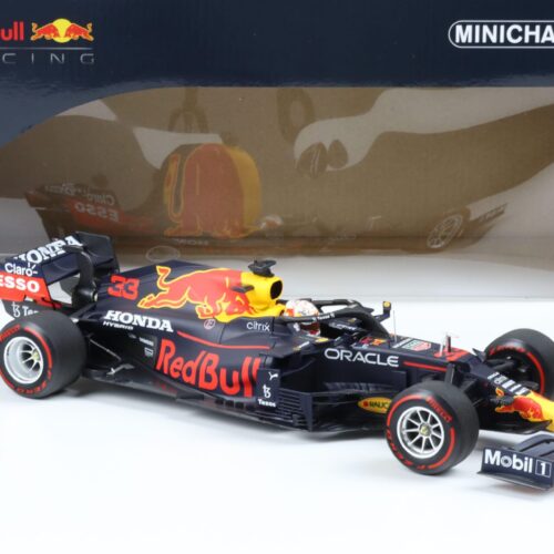 1:18 Minichamps Red Bull Racing Honda RB16B Max Verstappen Winner Monaco 2021