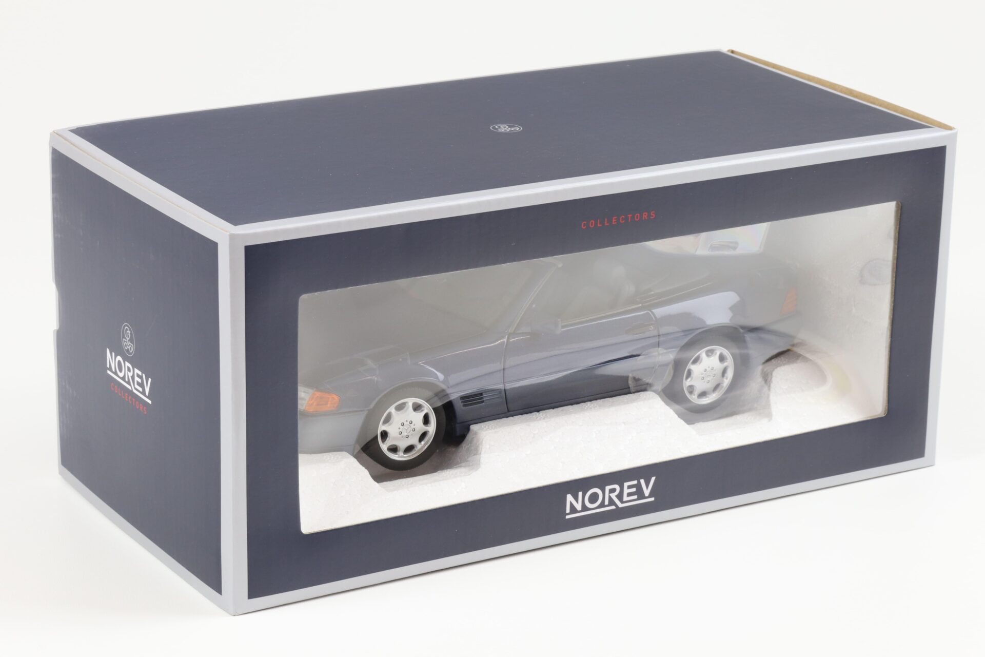 1:18 Norev Mercedes 500SL Cabriolet R129 blue metallic 1989