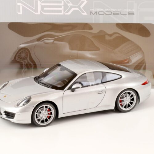 1:18 Welly Porsche 911 (991) Carrera S Coupe silver metallic
