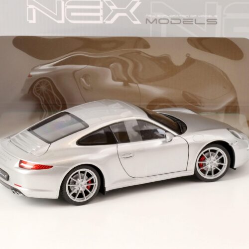 1:18 Welly Porsche 911 (991) Carrera S Coupe silver metallic