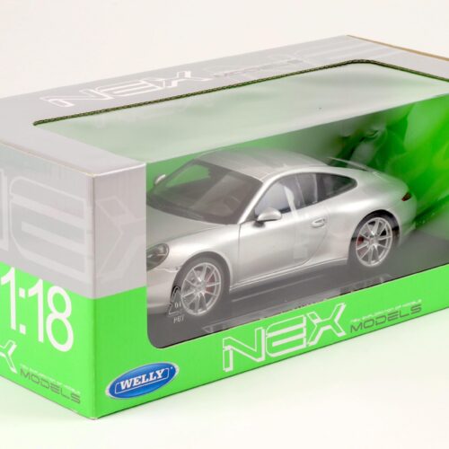 1:18 Welly Porsche 911 (991) Carrera S Coupe silver metallic