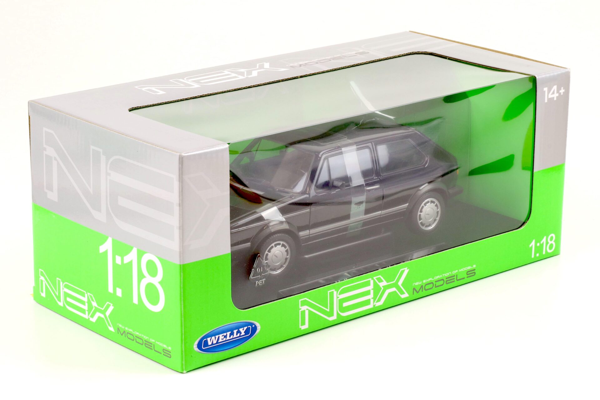 1:18 Welly NEX Volkswagen VW Golf 1 GTI Pirelli black