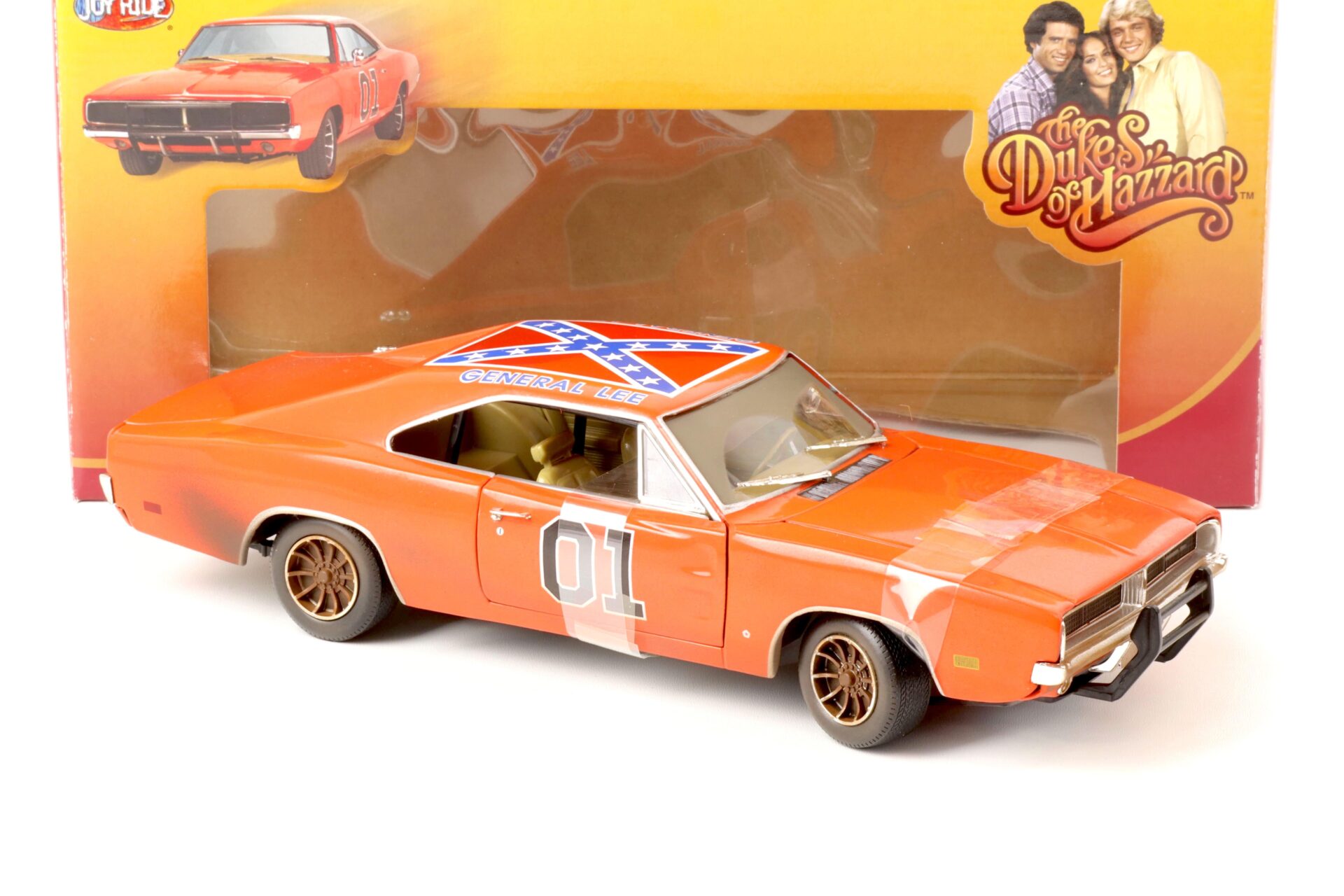 1:18 ERTL 1969 Dodge Charger General Lee Dukes of Hazzard orange *DIRTY VERSION*
