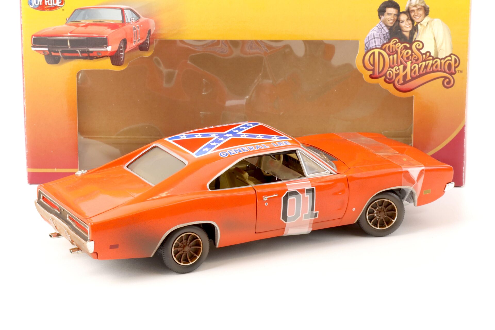 1:18 ERTL 1969 Dodge Charger General Lee Dukes of Hazzard orange *DIRTY VERSION*