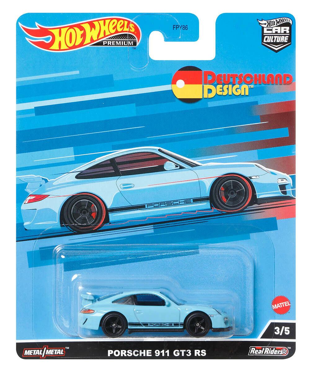 1:64 Hot Wheels Premium Deutschland Design 2022 Porsche 911 GT3 RS blue