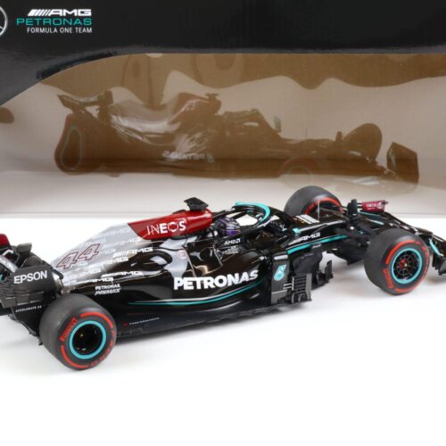 1:18 Minichamps Mercedes-AMG Petronas F1 W12 E Hamilton 100th Pole Spanish GP 2021