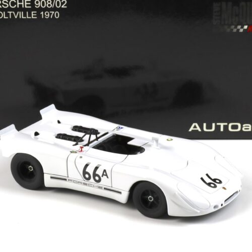 1:18 AUTOart Porsche 908/2 Holtville 1970 Steve McQueen white 87073