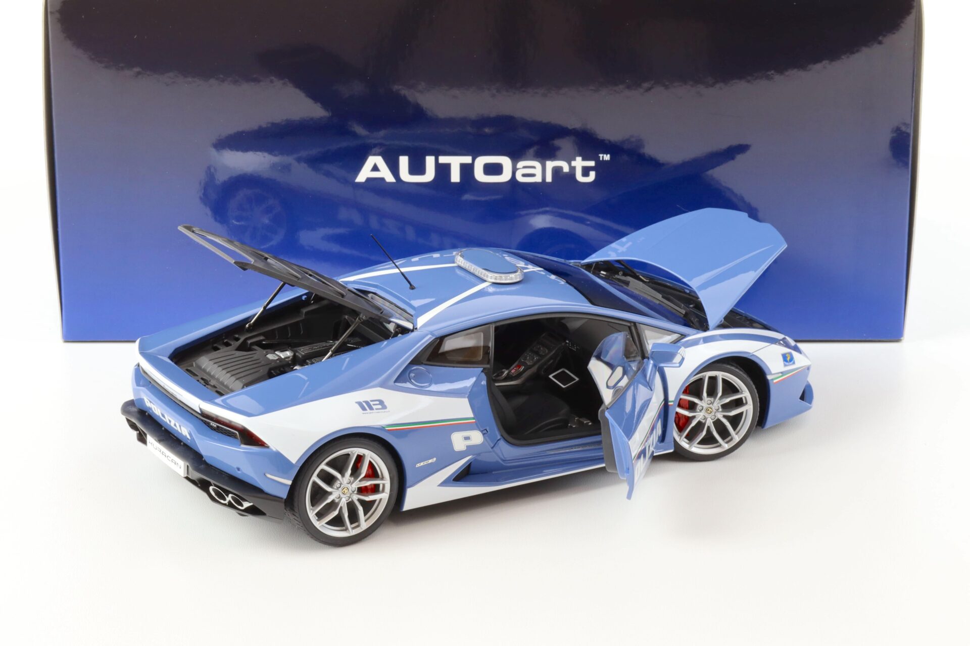 1:18 AUTOart Lamborghini Huracan LP610-4 Police Car "POLIZIA"