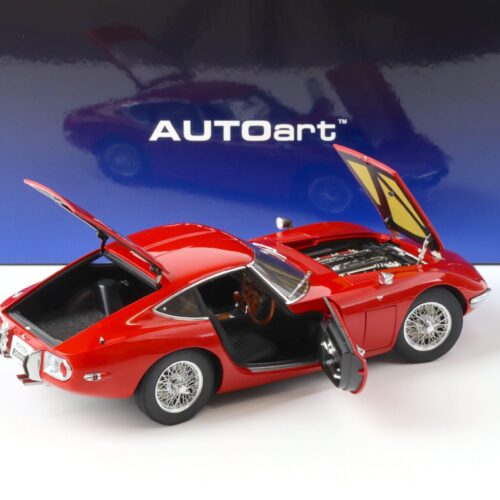 1:18 AUTOart 1965 Toyota 2000GT Coupe red with Spoke wheels