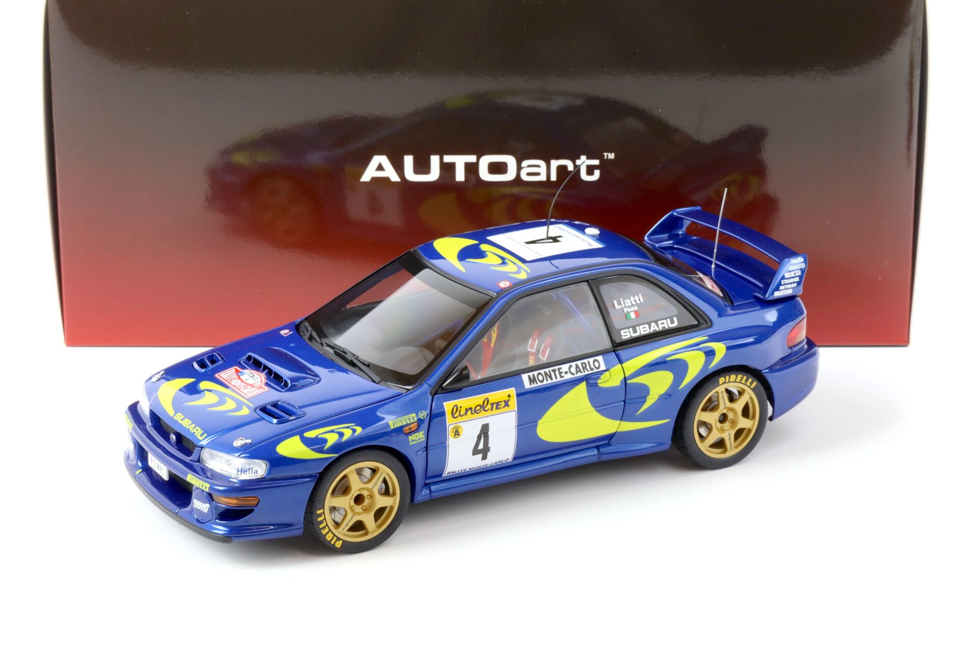 1:18 AUTOart Subaru Impreza WRC 1997 LIATTI/ PONS #4 Rallye Monte Carlo 89791