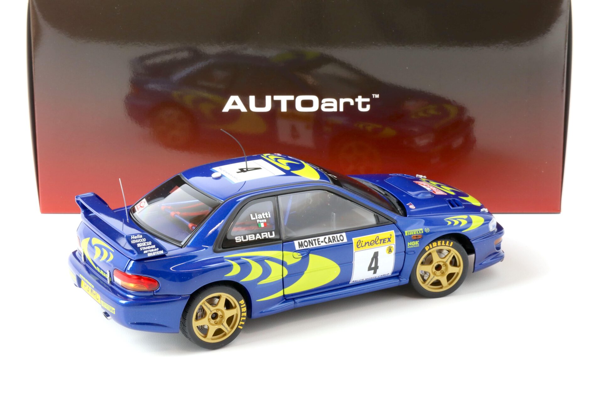 1:18 AUTOart Subaru Impreza WRC 1997 LIATTI/ PONS #4 Rallye Monte Carlo 89791