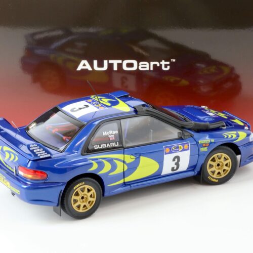 1:18 AUTOart Subaru Impreza WRC 1997 MCRAE/GRIST #3 Safari Winner 89792