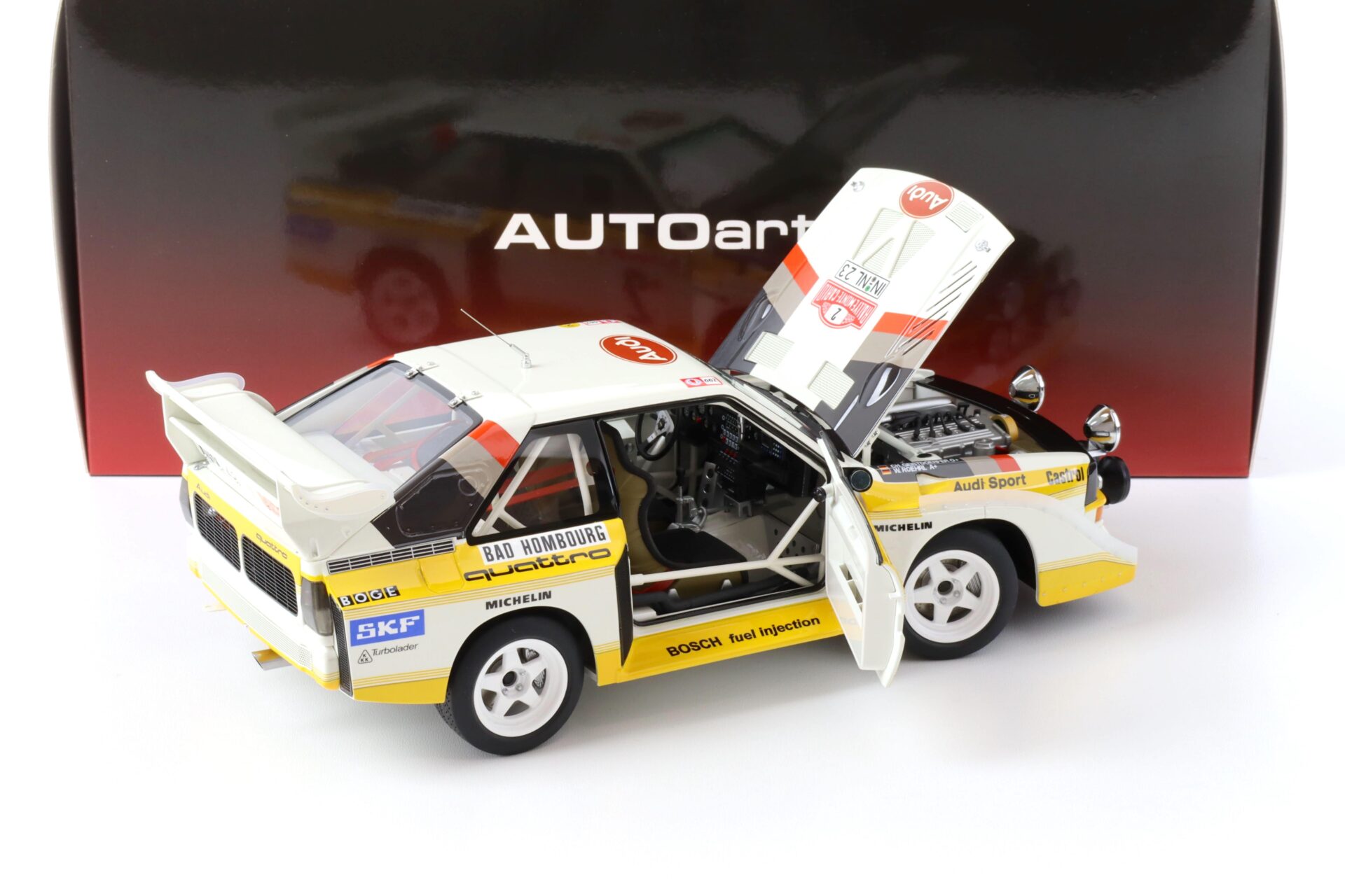 1:18 AUTOart Audi Sport Quattro S1 #2 Rally Monte Carlo 1986 Röhrl/ Geistdörfer