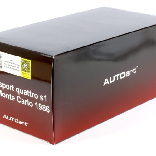 1:18 AUTOart Audi Sport Quattro S1 #2 Rally Monte Carlo 1986 Röhrl/ Geistdörfer
