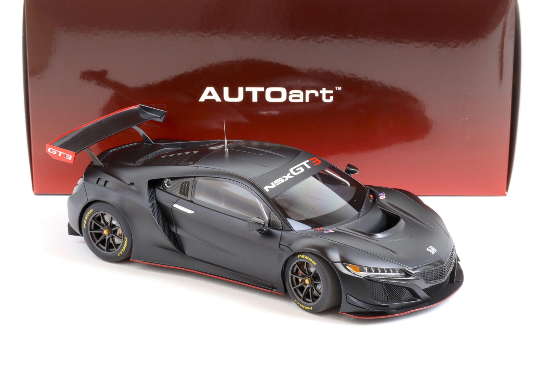 1:18 AUTOart Honda NSX GT3 matt black/ Custom color 2018 – Premium ...