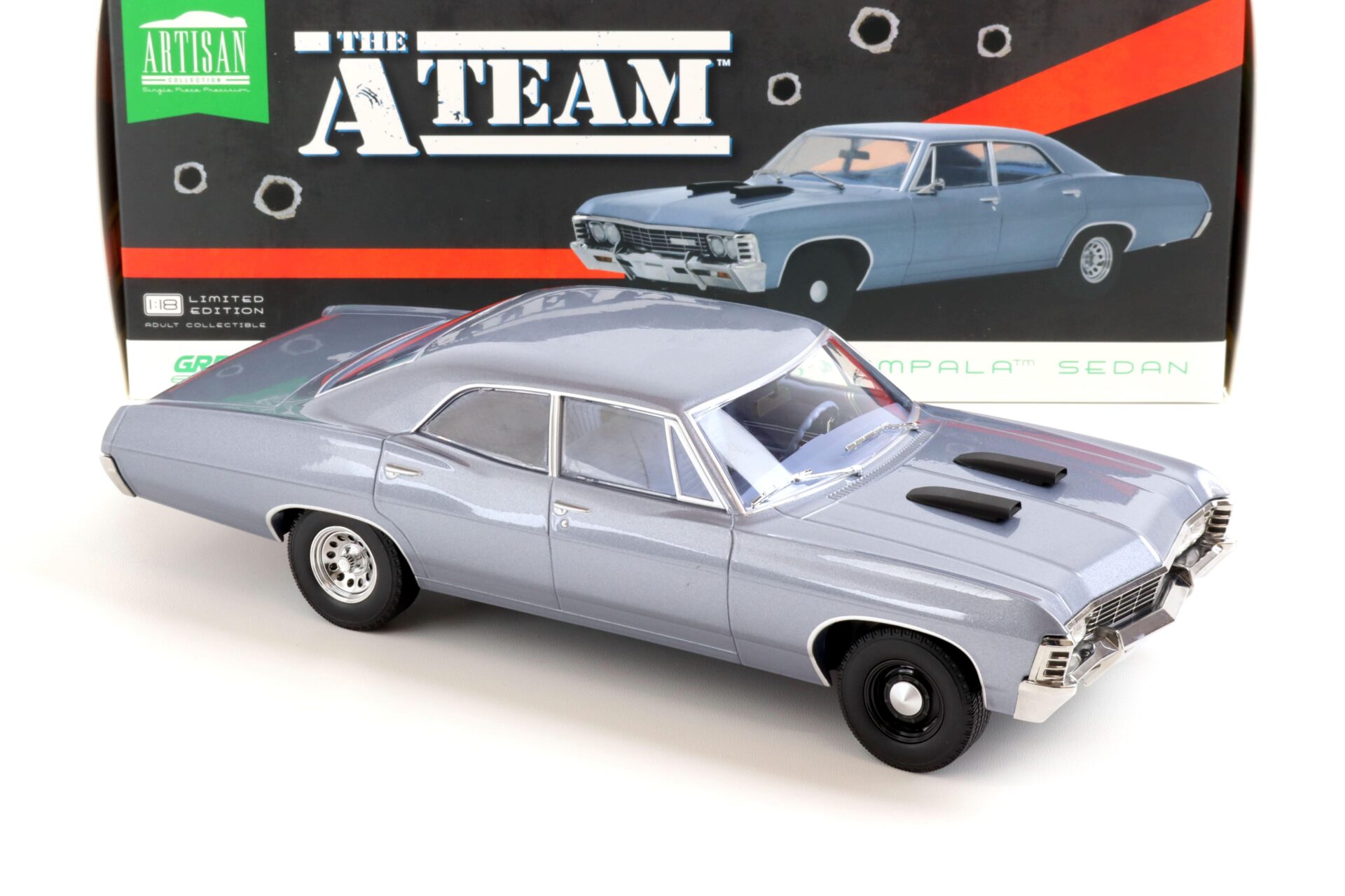 1:18 Greenlight 1967 Chevrolet Impala Sedan "The A-Team" blue