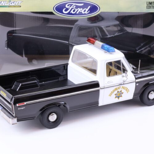 1:18 Greenlight 1975 Ford F-100 Pick-Up Highway Patrol black/ white