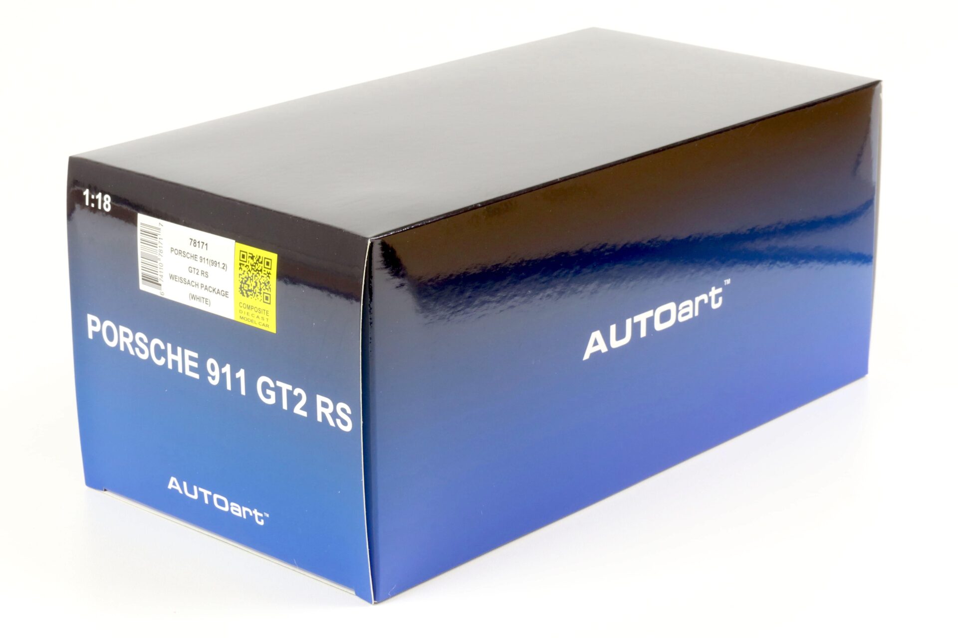 1:18 AUTOart Porsche 911 (991.2) GT2 RS 2017 Weissach Package white/ Magnesium alloy wheels