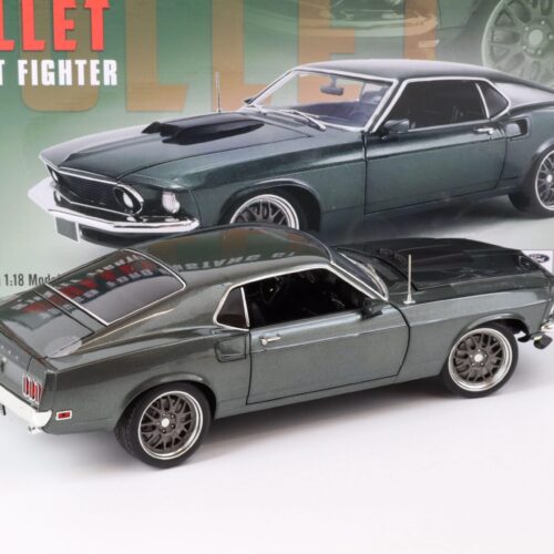 1:18 ACME 1969 Ford Mustang GT Coupe BULLET Street Fighter green metallic