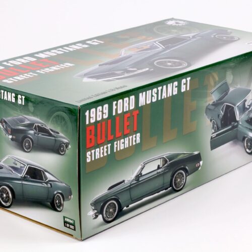 1:18 ACME 1969 Ford Mustang GT Coupe BULLET Street Fighter green metallic