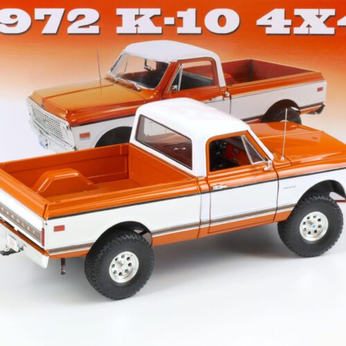 1:18 ACME 1972 Chevrolet K-10 4x4 Pick-Up 35" Offroad tires orange/ white