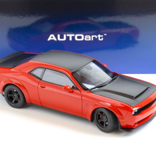 1:18 AUTOart Dodge Challenger SRT DEMON 2018 Tor red/ Satin black Graphic