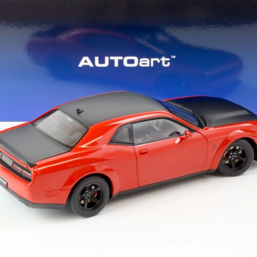 1:18 AUTOart Dodge Challenger SRT DEMON 2018 Tor red/ Satin black Graphic