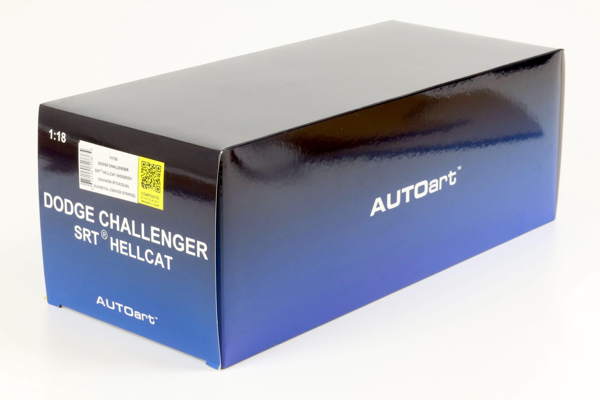 1:18 AUTOart Dodge Challenger SRT HELLCAT Widebody Sinamon Stick/ Dual Gunmetal