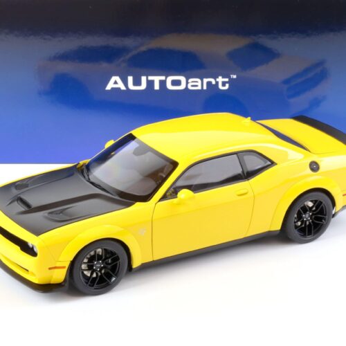 1:18 AUTOart Dodge Challenger SRT HELLCAT Widebody yellow Jacket/ Satin black