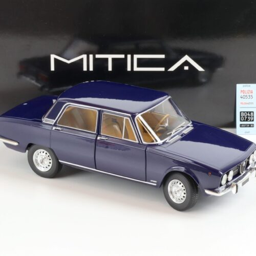 1:18 MITICA 1971 Alfa Romeo 2000 Berlina blue Cobalto 324 with POLIZIA Decals
