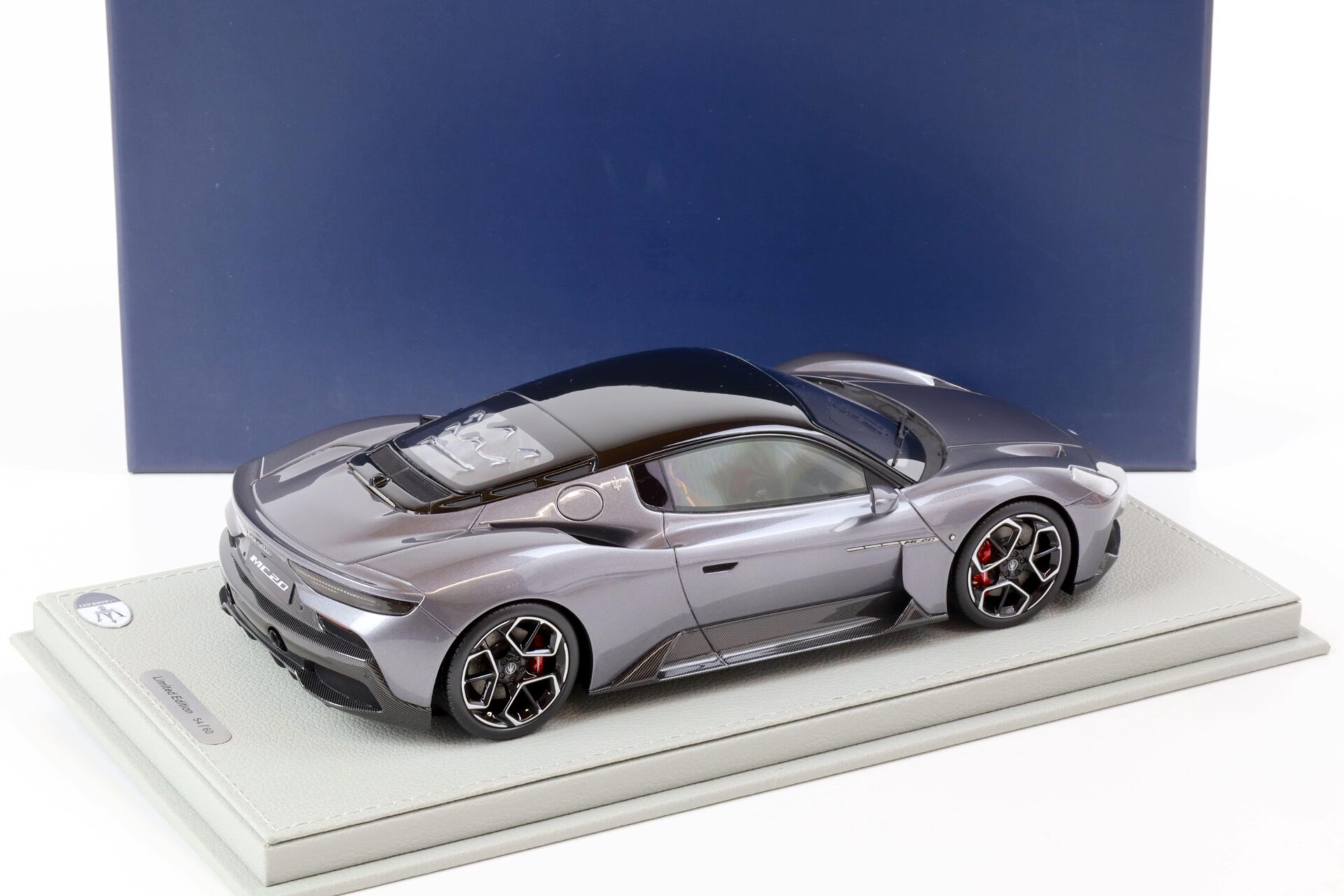 1:18 BBR Maserati MC20 Grigio Mistero grey 2020 - Limited Edition 60 pcs.